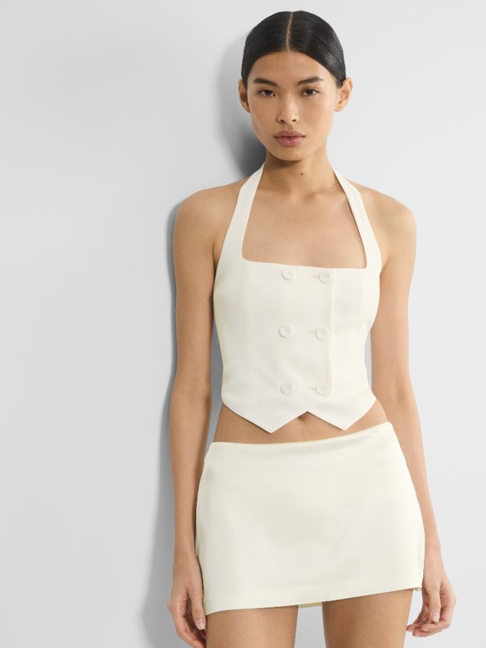 NEW Aritzia TEN Bombshell Top Size 8 in Espace White NWT